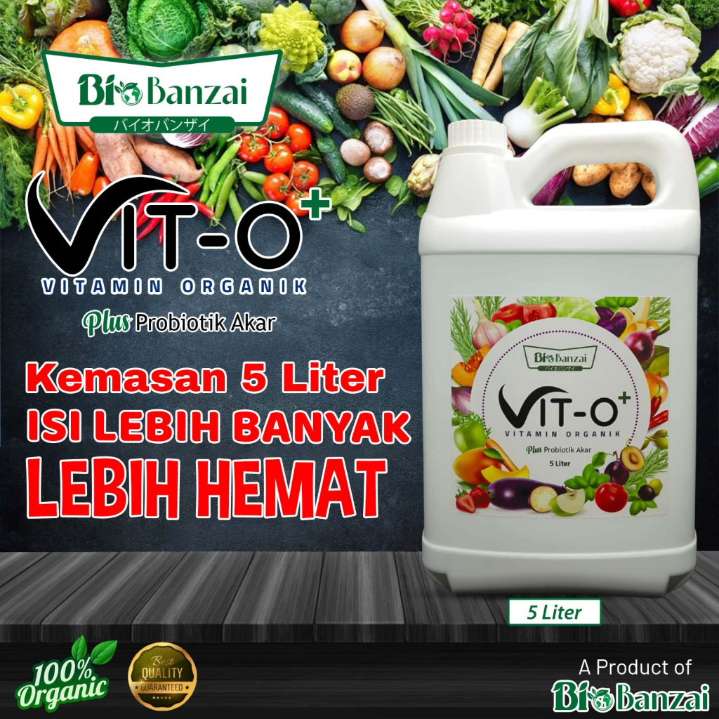 Jual Bio Banzai Vit-O Plus Probiotik Akar 5 Liter vitamin organik alami ...