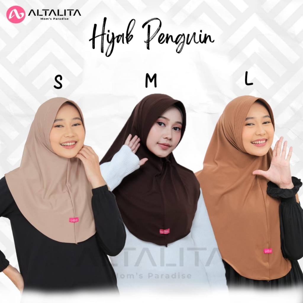 Jual Altalita - Kerudung Bergo Jersey Ukuran S M L Hijab Instan Qiara ...