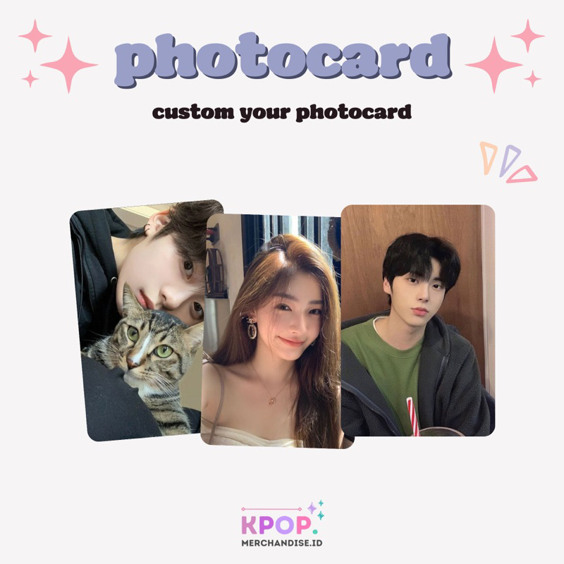 Jual [MINIMAL 25PCS] PHOTOCARD CUSTOM CETAK 1 SISI 2 SISI | Shopee ...