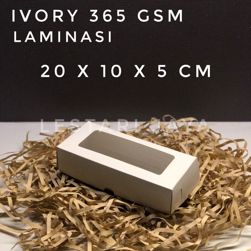 Jual Box Ivory Putih Laminasi Jendela Untuk Kotak Brownies Kue Roti ...