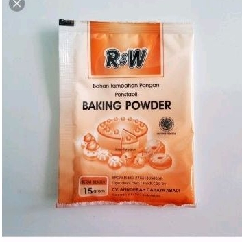 Jual Baking Powder Orange dan Biru merk R&W 15 gram | Shopee Indonesia