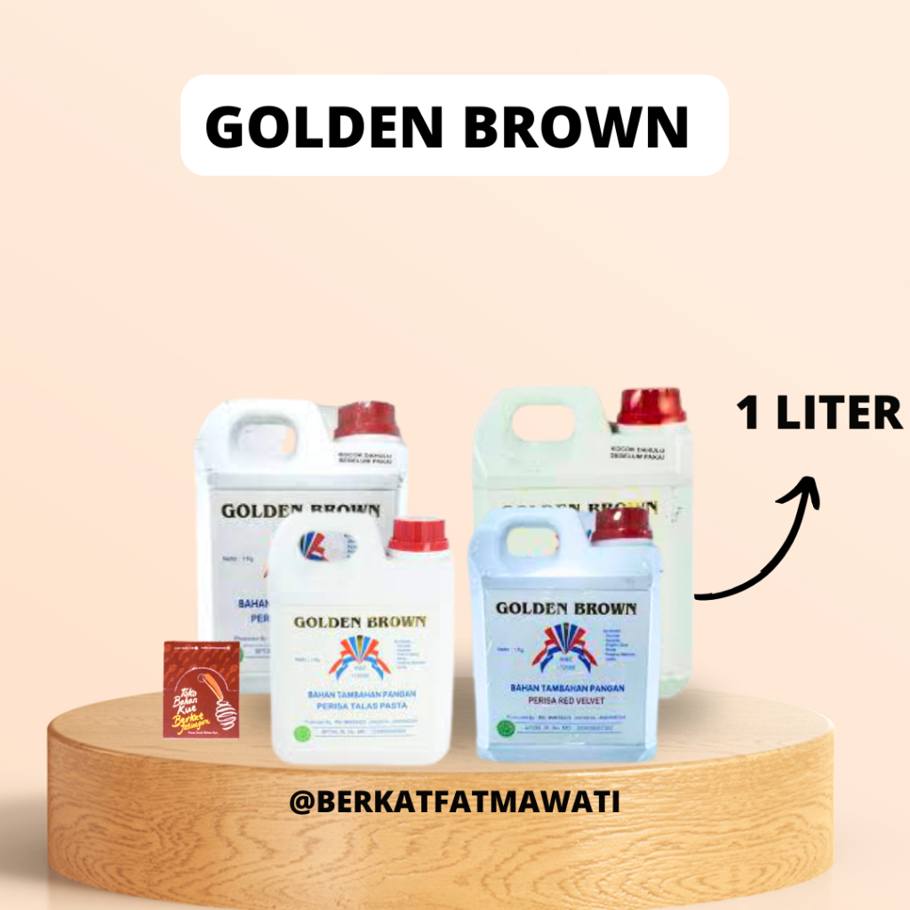 Jual GOLDEN BROWN PERISA VARIAN RASA KEMASAN 1 LITER | Shopee Indonesia