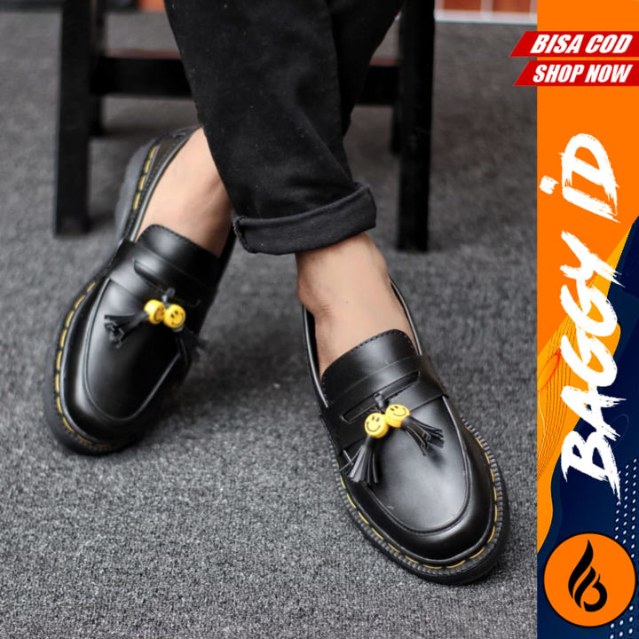 Jual Sepatu Docmart Pantofel Formal Casual Loafers Smile Kerja Pria