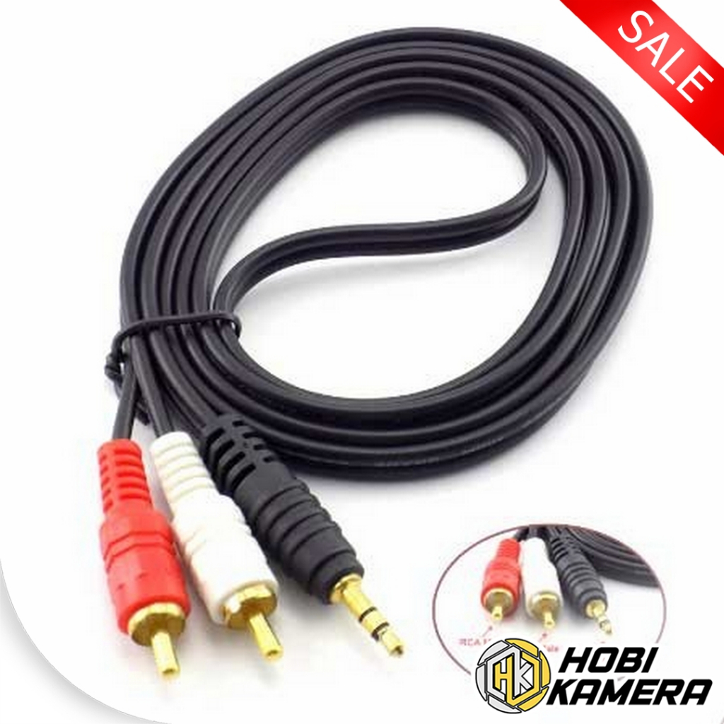 Jual Kabel Audio Jack 3.5mm To RCA Audio / Kabel Jack RCA To Aux 3.5mm ...