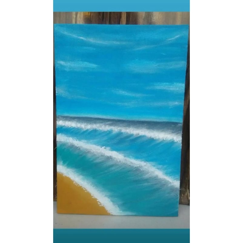 Jual lukisan pantai Shopee Indonesia
