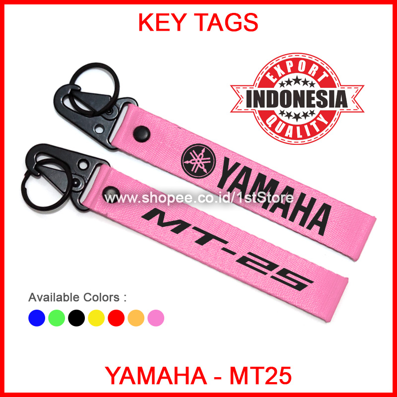 Jual Gantungan Kunci Sepeda Motor Logo Yamaha Mt Premium Material Besi Dan Webbing Nylon