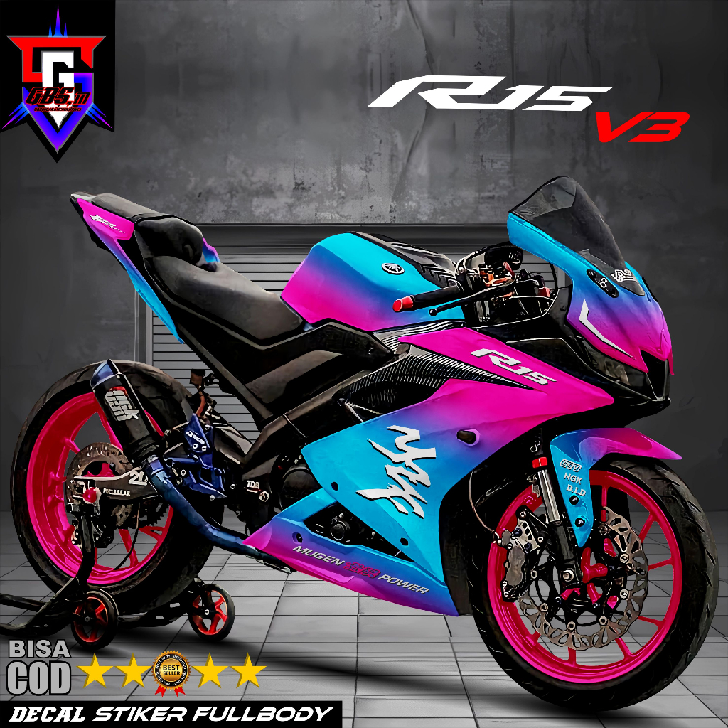 Jual Decal Stiker Yamaha R15 V3 Fullbody Dekal Stiker Motor R15 V3 ...