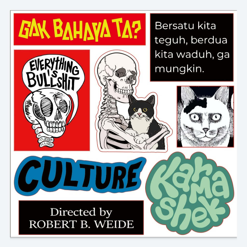 Jual Stiker Pack Ga Bahaya Ta Culture Karma Shek | Shopee Indonesia