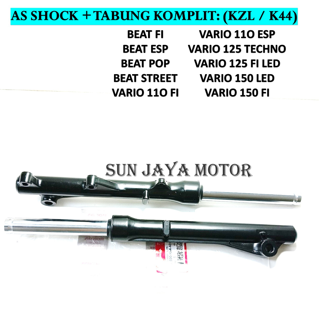 Jual As Shock + Tabung Shock Depan SET Komplit Beat Fi - Vario FI ...