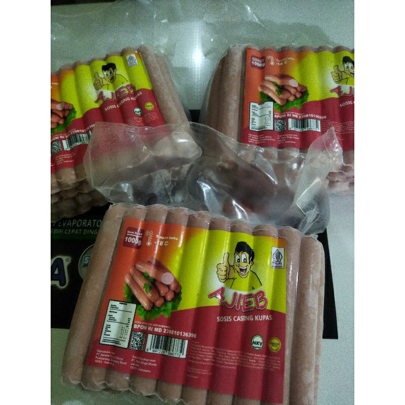 Jual Sosis Sapi Beef Sausages Ajieb 1 Kg Shopee Indonesia