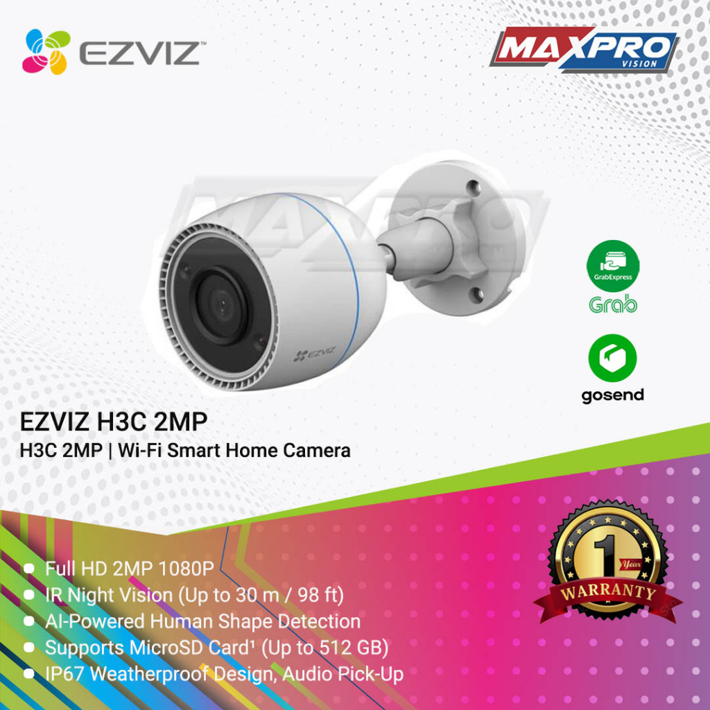 Jual EZVIZ H3C 2MP - IP CAMERA 2MP OUTDOOR WIRELESS TWO WAY AUDIO ...