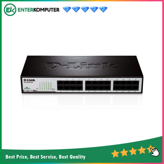 Jual D-Link Switch 24 port 10/100 Mbps, Auto sensing - DES-1024D/C ...