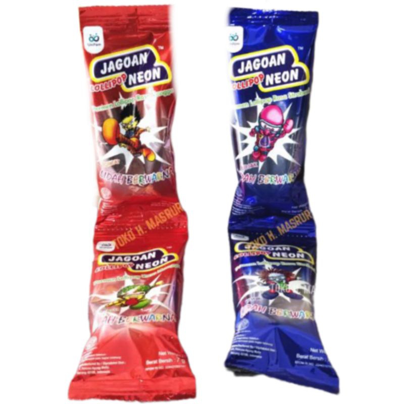 Jual PERMEN JAGOAN NEON 1 RENCENG ( 12 PCS ) | Shopee Indonesia
