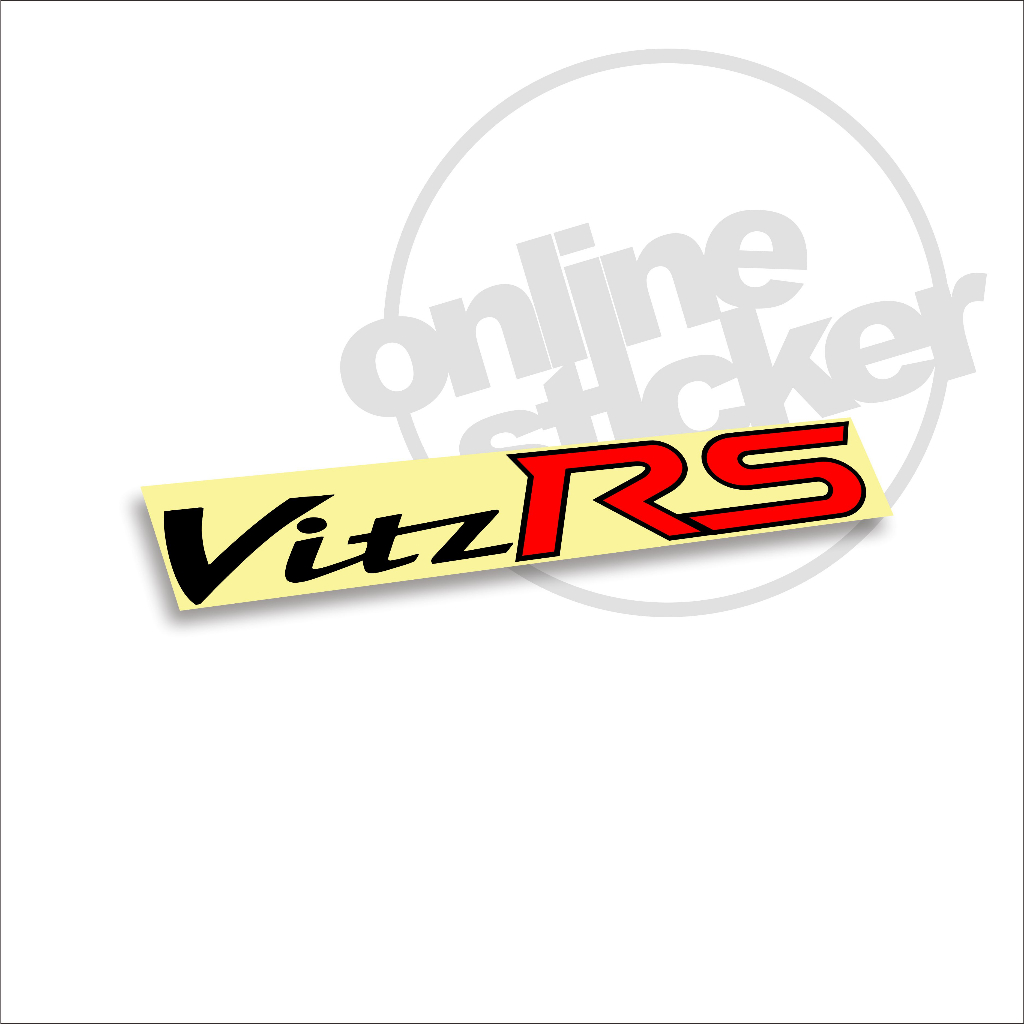 Jual Stiker Vitz RS Toyota 2psc | cutiing menyala | Shopee Indonesia