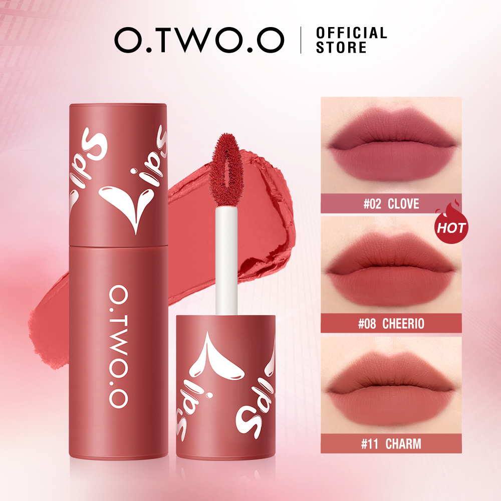 Jual O.TWO.O Velvet Matte Liptint Lip & Cheek Mud Dual-use Lip Clay ...