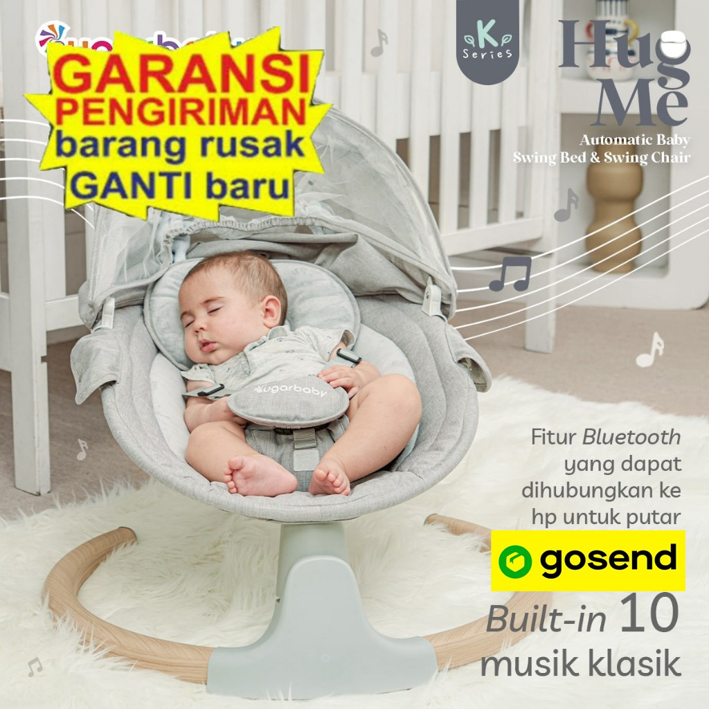 Jual Sugar baby HUG ME Automatic Baby Swing BED & Sugar Baby Hug Me K