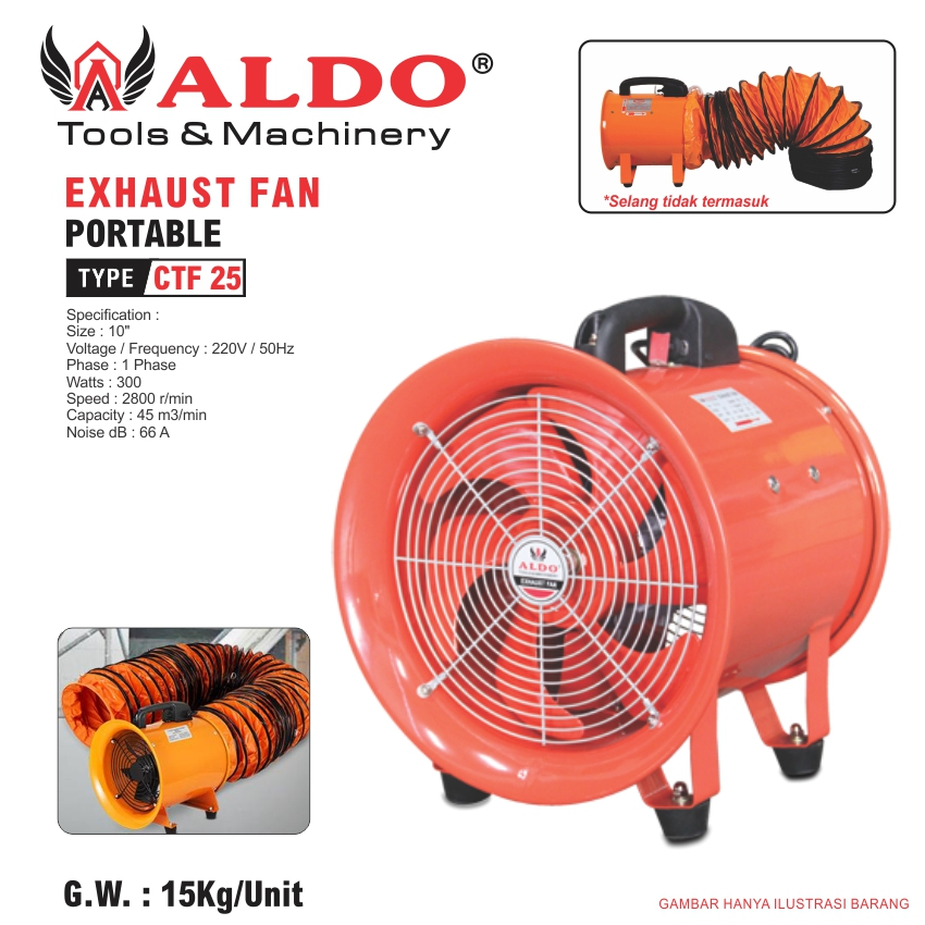 Jual EXHAUST FAN PORTABLE / KIPAS BLOWER 10