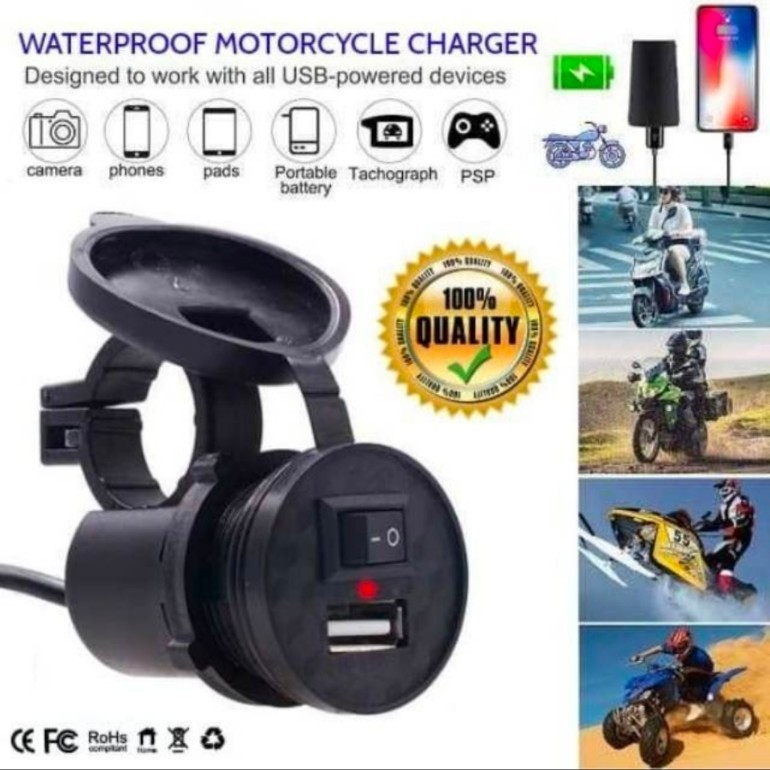 Jual Charger Hp Motor Switch On Off Cas Casan Hp di Aki Motor Anti Air ...