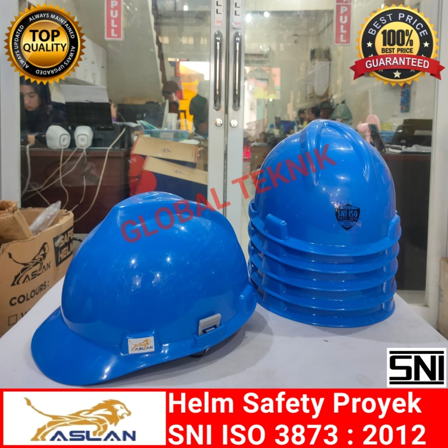 Jual Helm Proyek Include Inner Ring Safety Helmet Biru HELM PROYEK SNI SAFETY BIRU MURAH TOPI