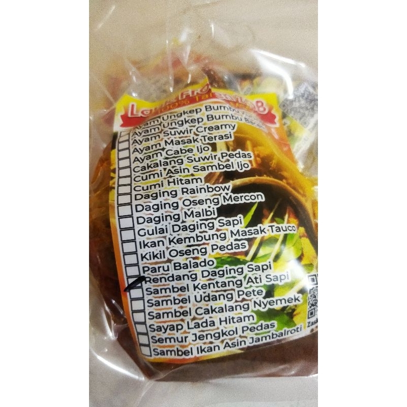 Jual Lauk Frozen Rendang Daging Sapi Shopee Indonesia