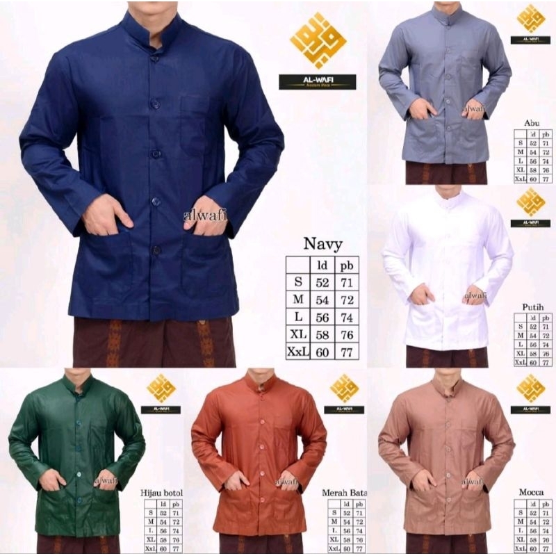 BAJU KOKO PRIA HAIBAH MODEL AMMU / BAJU KOKO SAKU DEPAN / KOKO HAIBAH SAKU DEPAN TERMURAH