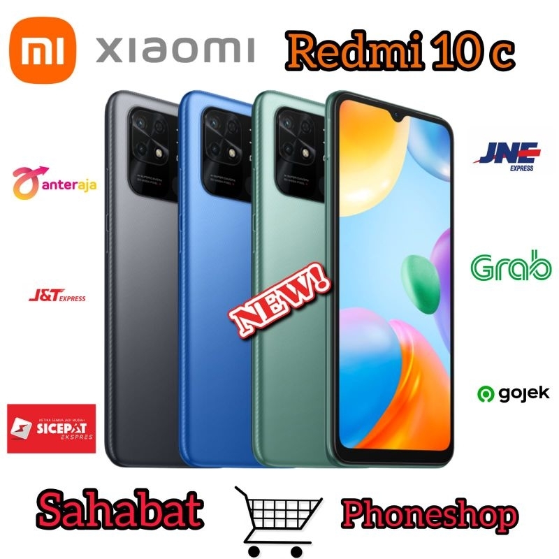 Jual XIAOMI REDMI 10c 4/64 4/128 GB GARANSI RESMI | Shopee Indonesia