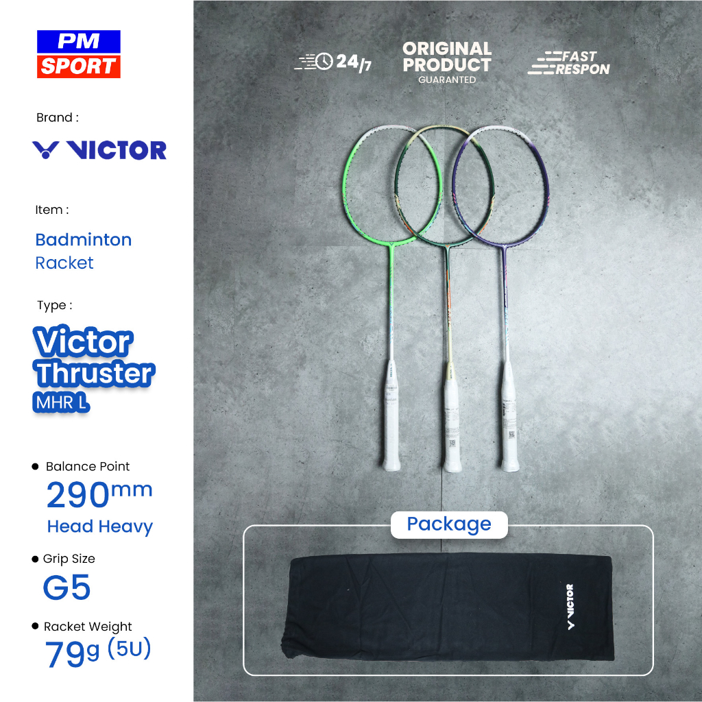 Jual RAKET BADMINTON / BULUTANGKIS VICTOR THRUSTER HMR L | Shopee Indonesia