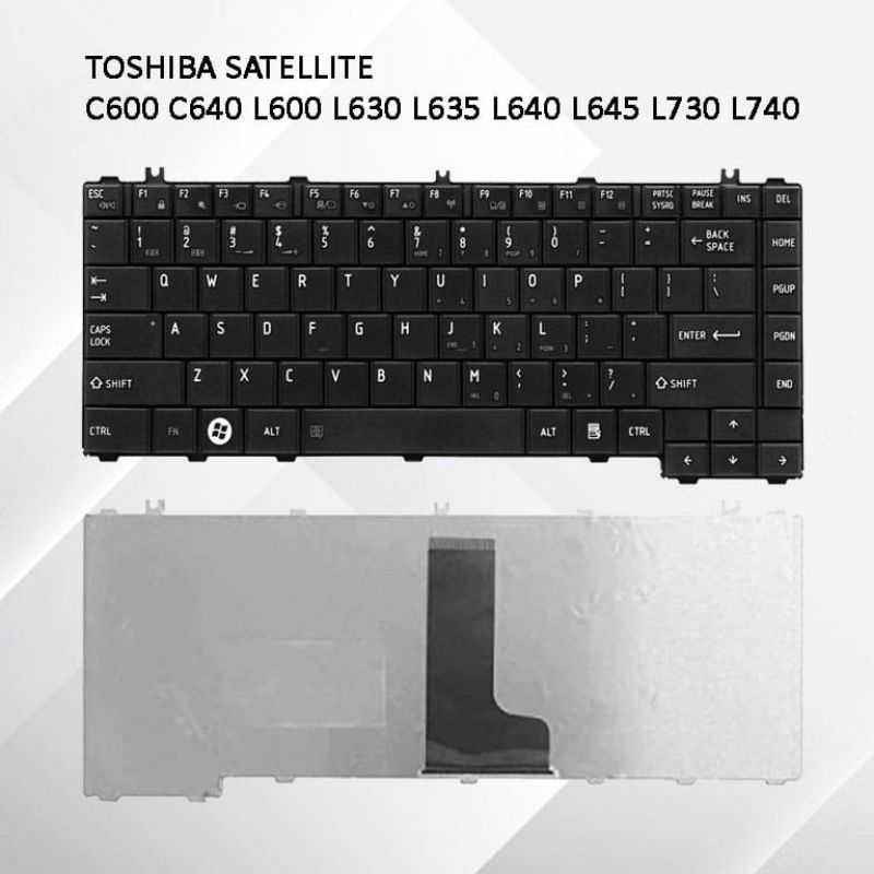 Jual KEYBOARD TOSHIBA SATELLITE C600 L640 L645 L730 L740 L745 | Shopee ...