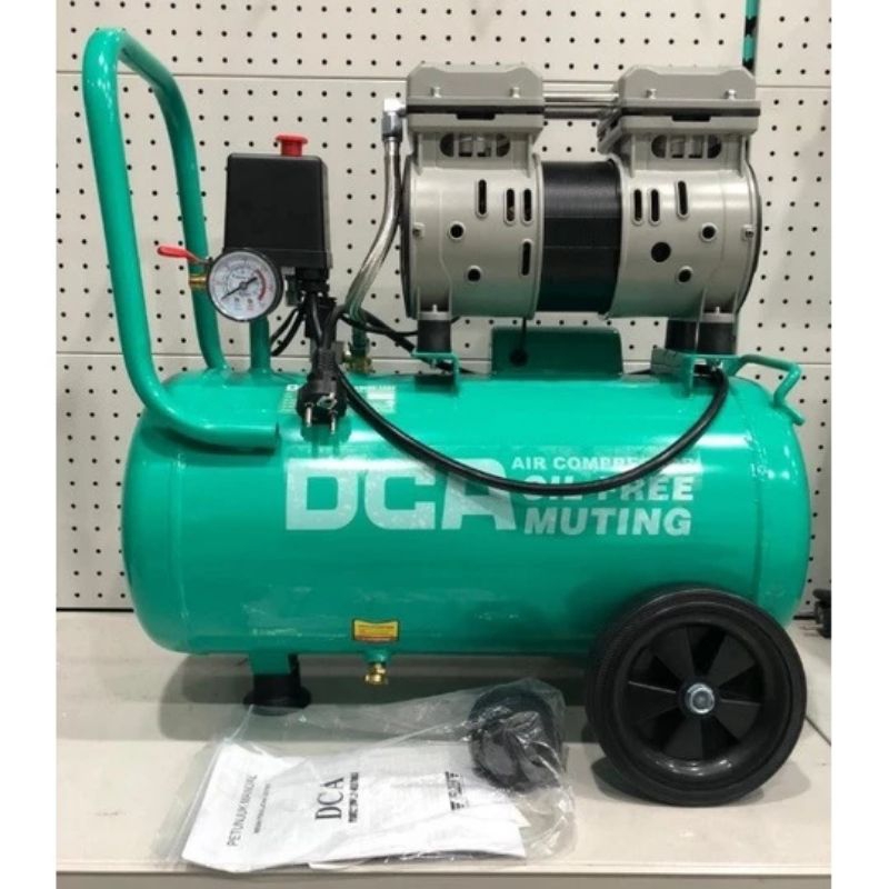 Jual Kompresor listrik DCA AQE02-1824 Oiless tanpa oli 1HP 24L air ...