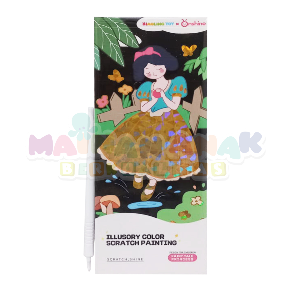 Jual Onshine Fairy Tale Princess Watercolor Painting Book Pocket Mainan Edukasi Buku Mewarnai