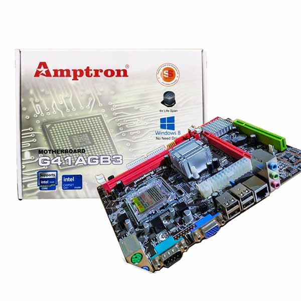 Jual Motherboard Intel AMPTRON G41 INTEL DDR3 LGA 775 G41AGB3 | Shopee ...