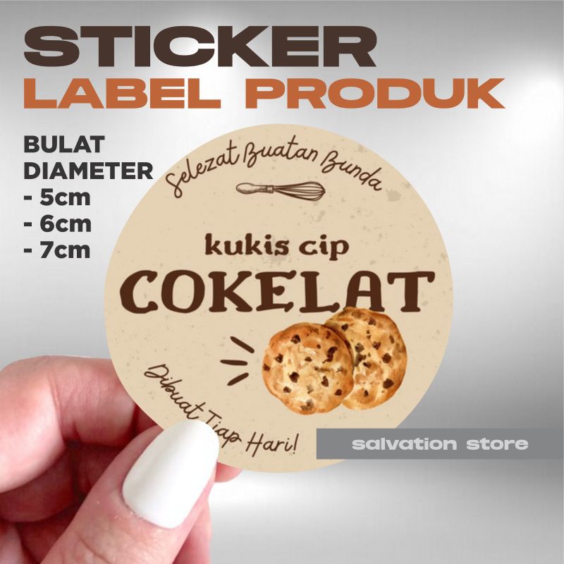 Jual Sticker Label Produk Usaha Cutting Bulat | Shopee Indonesia
