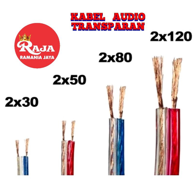 Jual Kabel Audio Teransparan/Audio Cable/Kabel Srabut Berkualitas ...