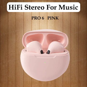 TWS Pro 6 Long Battery Life Headset Bluetooth Bass 9D HiFi Stereo Sound Earphone Wireless
