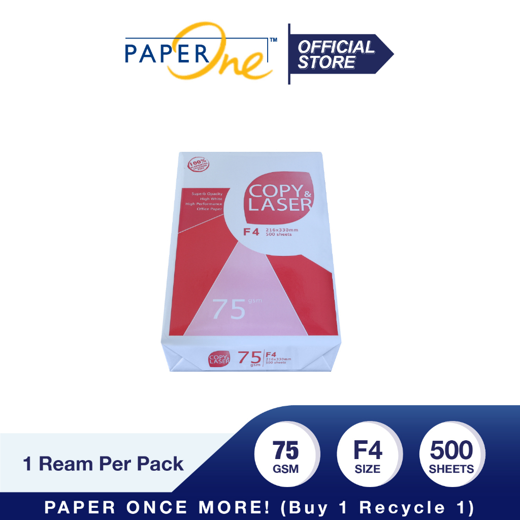 Copy & Laser Kertas F4 75gr Copier 1 Rim (500 lembar) Kertas HVS (3)