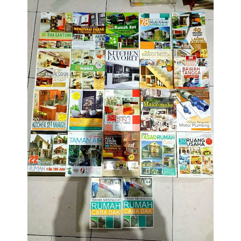 Jual ( PROMO BUKU MURAH ORIGINAL ) BUKU DISAIN RUMAH / DISAIN KAMAR