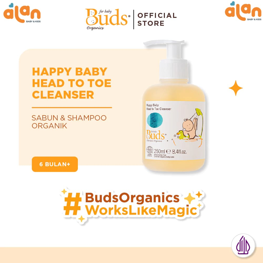 Jual Alan Baby Kids - Buds Cherished Organics - Happy Baby Head To Toe ...