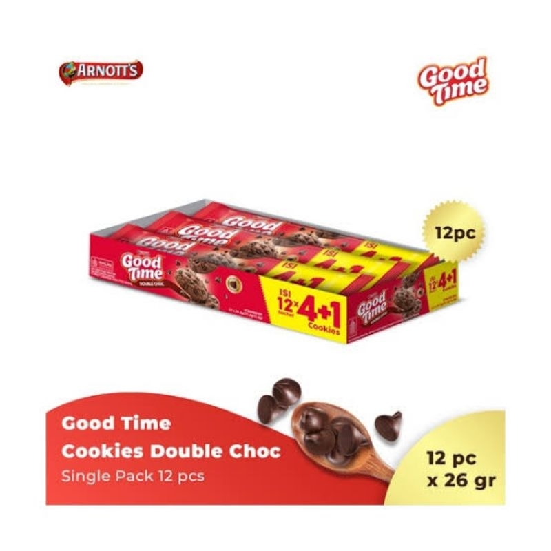Jual Good Time Double Choc 12 x 26g | Shopee Indonesia