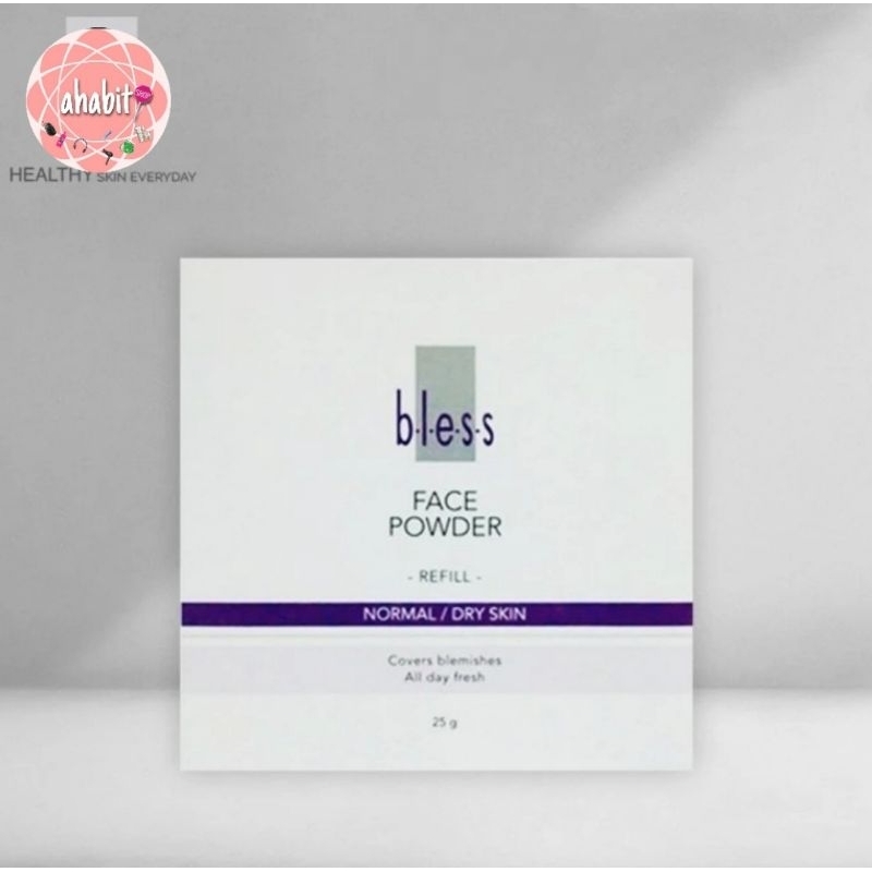 Jual BLESS Face Powder Refill IVORY-25gr Normal/Dry Skin Matte Finish ...