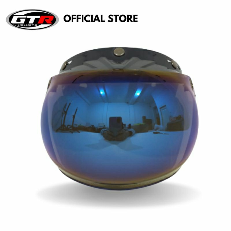 Motorrad Visier Bubble Shield - TUXUSEO Helmgesichtsschutz Für Nacht & Regen | Mit Schnellem Wechselsystem