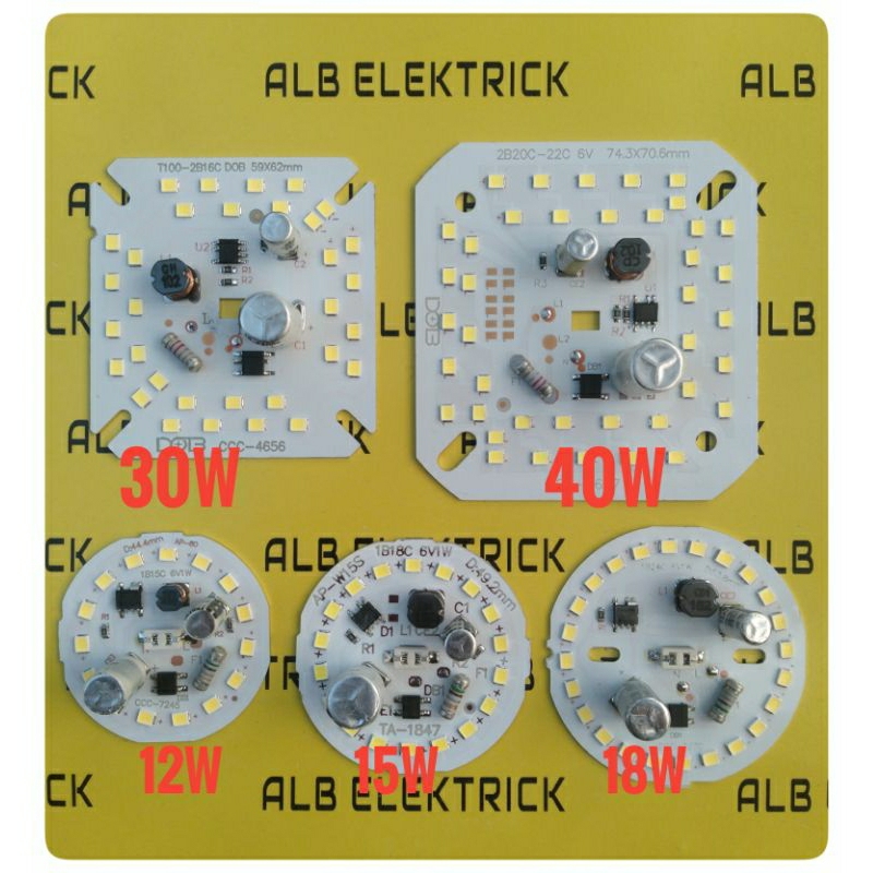 Jual Pcb Led Ac Ekonomis, Watt lengkap 12w-50w | Shopee Indonesia