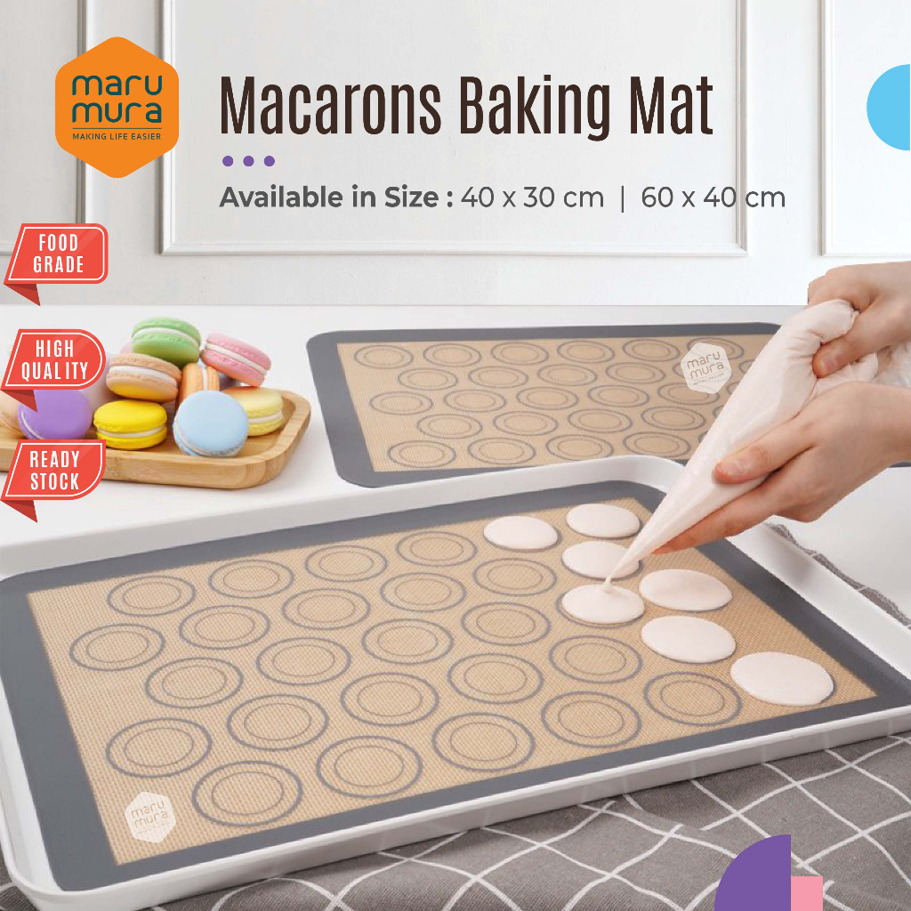 Jual Marumura Macarons Baking Mat Non Stick Heat Resistant Cooking Mat ...