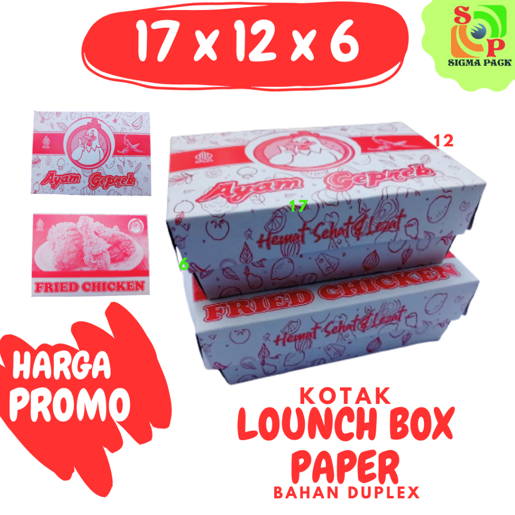 Jual Kotak Nasi Rice Box Kfc Dus Nasi Kotak Geprek Fried Chicken