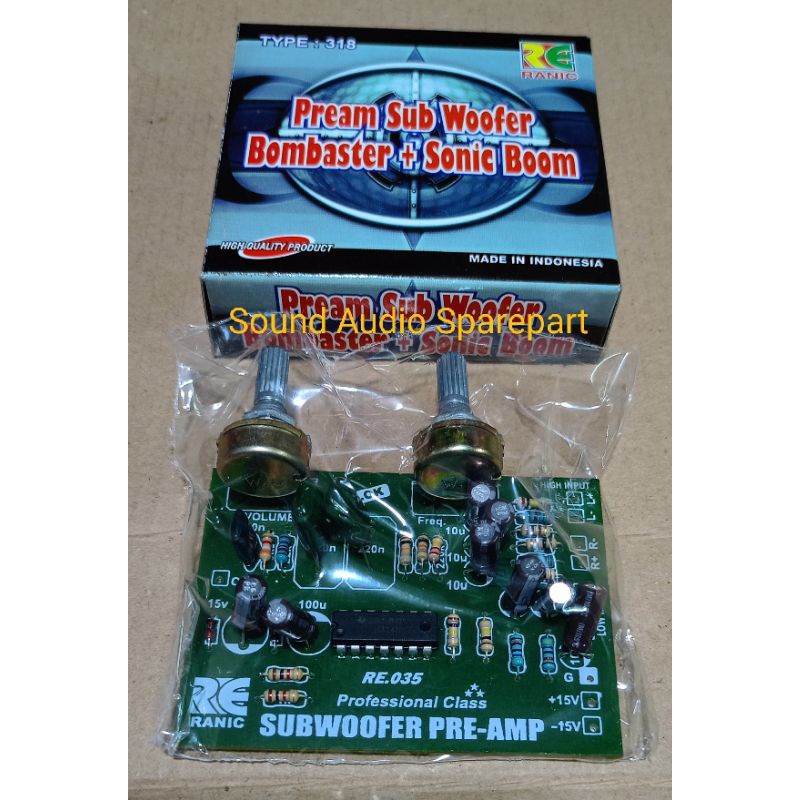 Jual Kit Pre Amp Subwoofer preamp / Kit Filter Subwoofer Pre Amp
