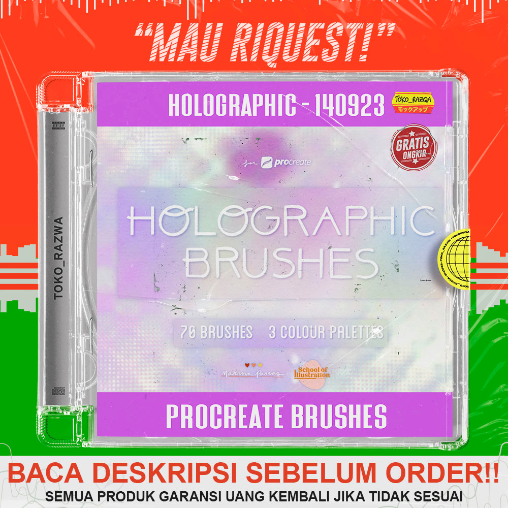 Jual Procreate Brushes - Holographic - 140923 | Shopee Indonesia