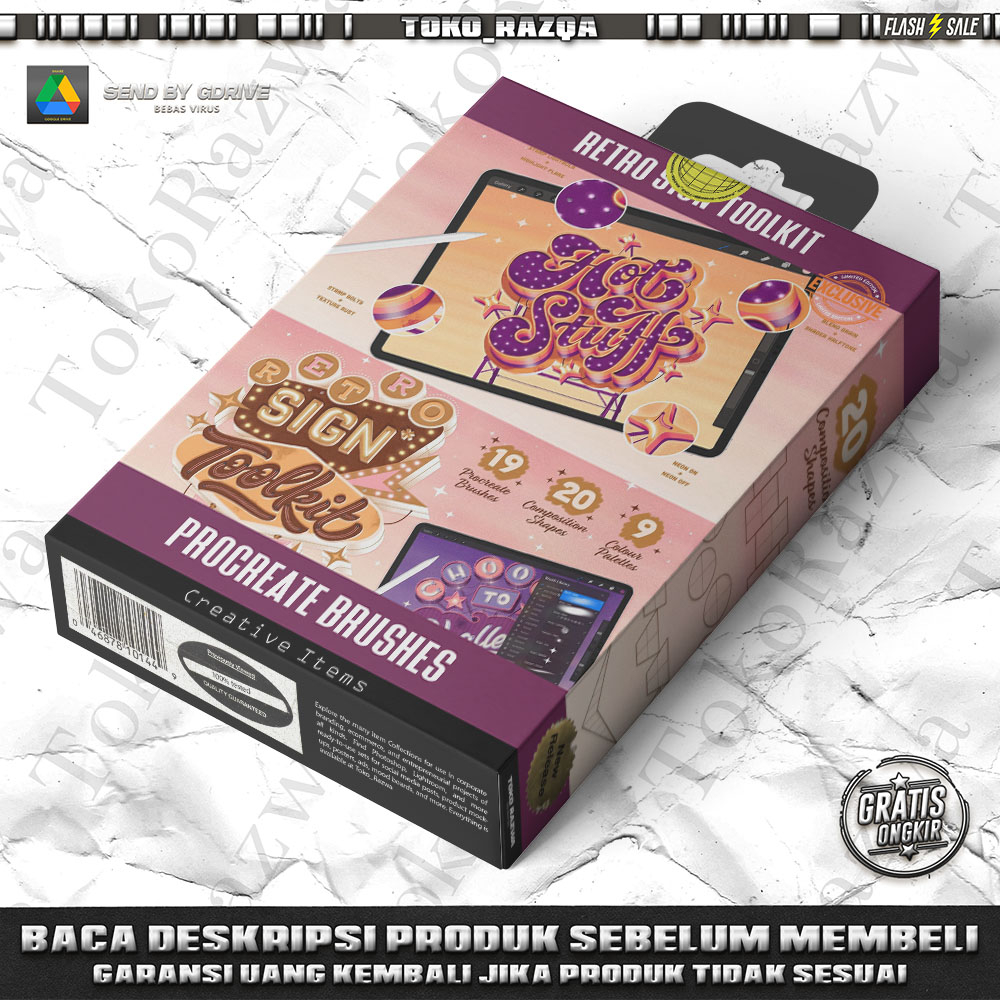 Jual 140923 - Retro Sign Toolkit - Procreate Brushes | Shopee Indonesia