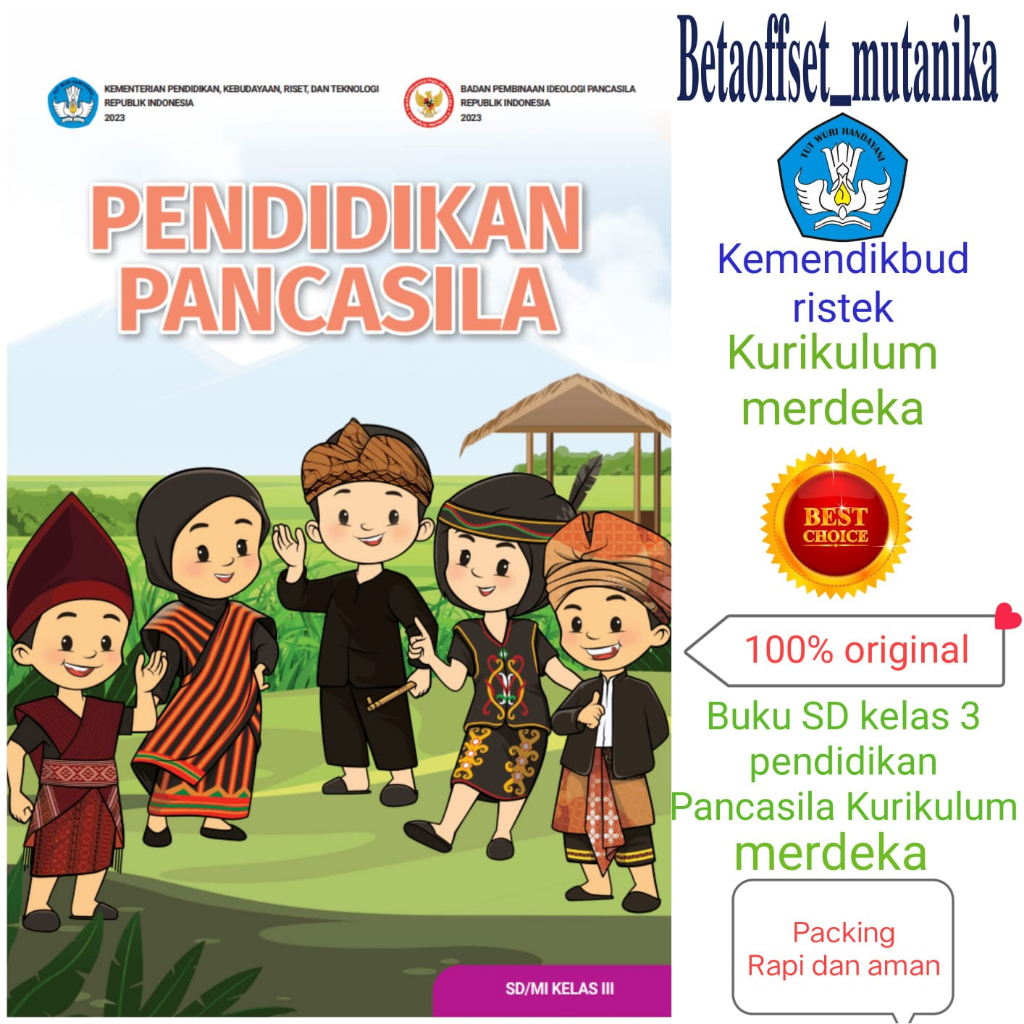Jual Buku sd mi kelas 3 Pendidikan Pancasila kurikulum merdeka | Shopee ...