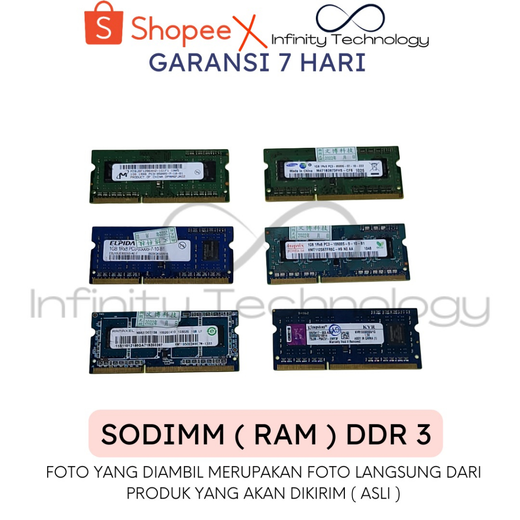 Jual SODIMM LAPTOP DDR3 DDR 3 DDR 2 DDR2 2 GB 4 GB 8 GB MURAH LAPTOP RAM ALL IN ONE RAM PC RAM PS Shopee Indonesia
