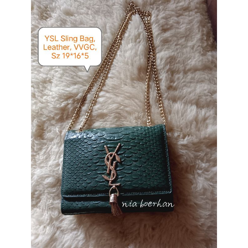 tas sling-bag YSL WOC 19cm Black Matte Sling Bag