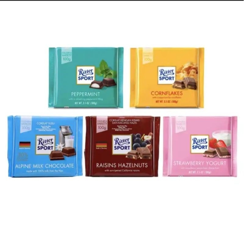 Jual Ritter sport chocolate 100gram | Shopee Indonesia